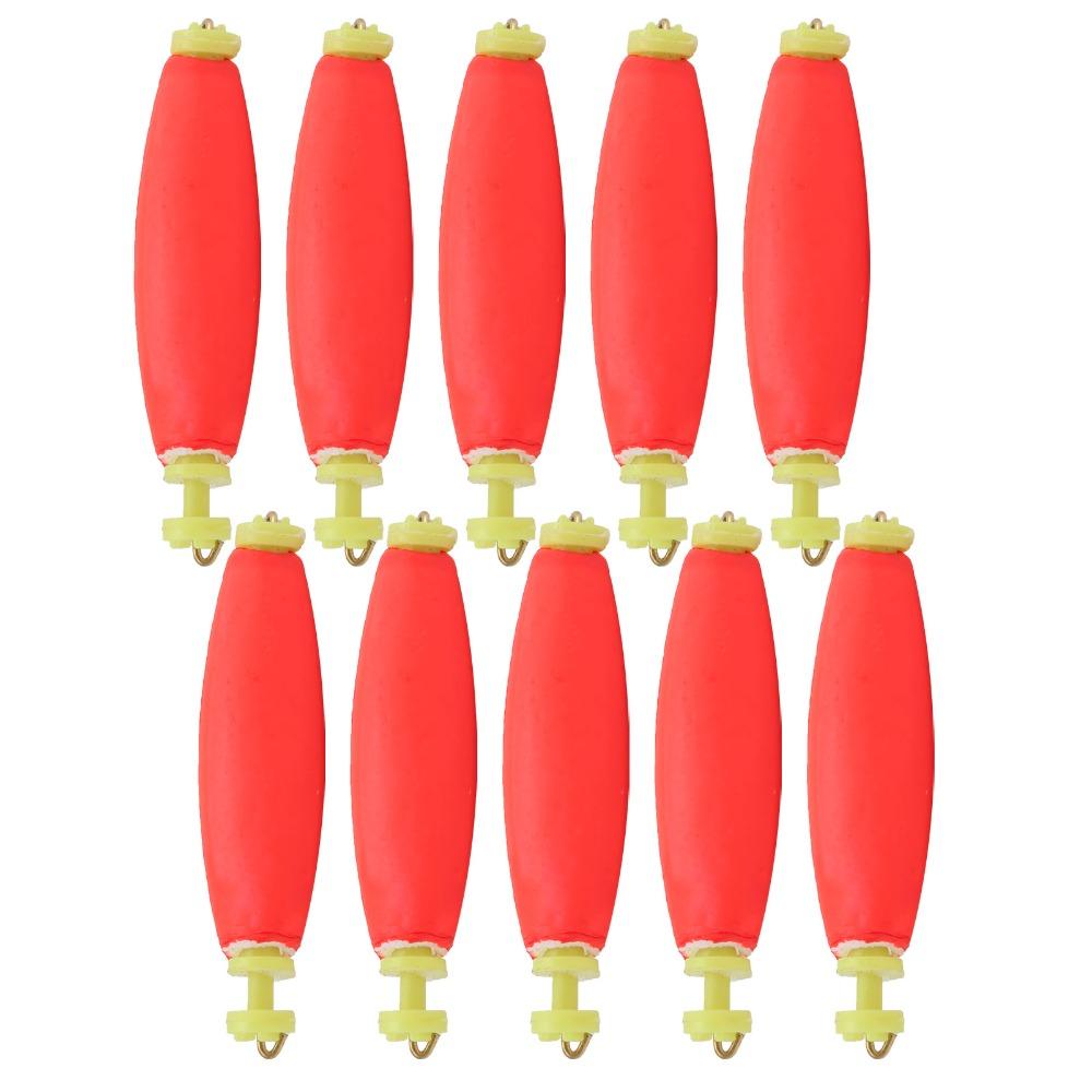10PCS Clip-on Fishing Bobbers EVA Foam Fishing Float Bobber Durbable Fishing Floats Outdoor Fishing