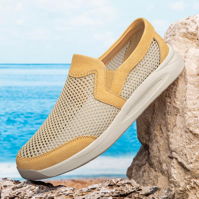 2024 Summer Hot Selling Hollow Lightweight Mesh Shoes Beach Men's Camping Shoes Outdoor Driving Shoes Minimalist for Men‘s