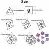 DND Dice Set with Mixed Color Fog Effect, 7pcs Polyhedral Dice for Board Games, DND TRPG Gaming Accessories, Perfect for Role-Playing Games