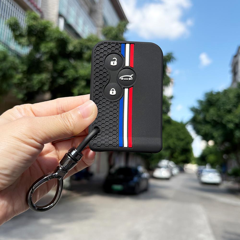 Keychain Protection For Renault Scenic 2 Megane Clio 4 Tula Region 2 Stage Zoe Cassone Logan Laguna Silicone Key Cover Holder