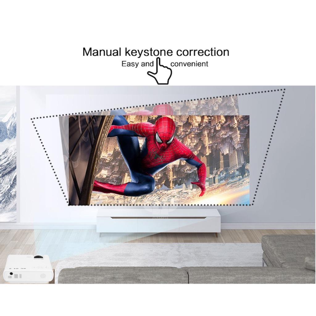 Buy T5 LED Projector 1080P HD 7000 Lumens Android 6.0 Portable WIFI ...