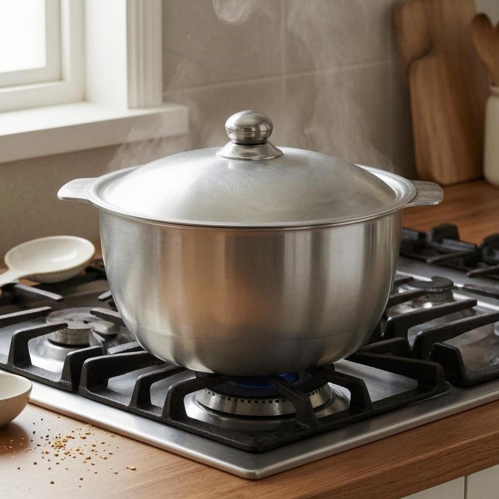 Thick Aluminum Pot Thickened Deep Smooth surface Traditional Caldero for Boiling,