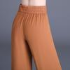 Summer Chiffon Wide Leg Pants Women High Waist Casual Black Long Trousers Female