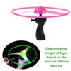 1Piece Pull Wire Glow Ufo Playful Spinning Flyer Luminous Led Light Handle Top Toys For Kids Gifts Outdoor Sport Parent-Child Game