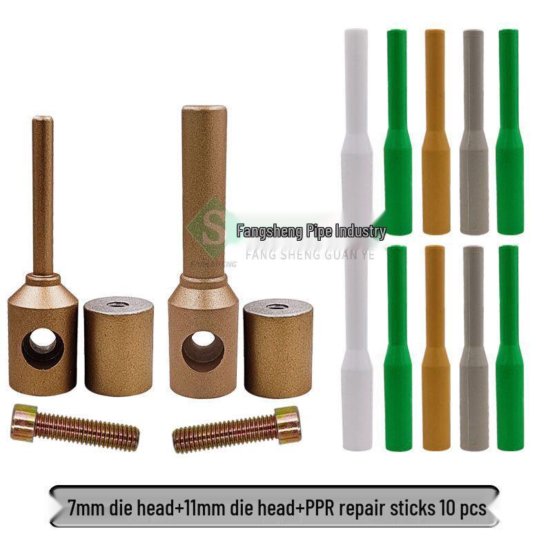 Instrument de reparat conducte de apă PE: Mașină de etanșare la scurgeri cu topire la cald cu cap de sudură PPR și baton de adeziv PERT