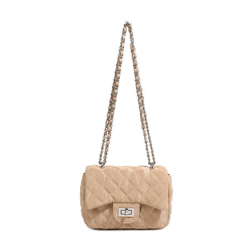 IELGY Ladies Messenger Bag Diamond Chain Small Square Bag