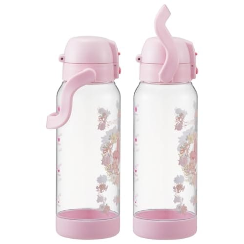 Skater Drink Marker Bottle 1L Easy to see the amount you drank at a glance Water bottle with handle Plastic My Melody Paint Sanrio PDMK10-A