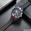 For SEIKO Seiko SPORTURA series SNAE93J1 SPC089 SSNAE87 high-quality silicone waterproof men's watch with watch chain