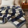 New Type of Printed Style Blanket, Bean Down Multifunctional Dormitory Nap Blanket