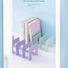 Multifunctional Bookends Stand Non-Slip Book Magazine Storage Organizer for School Office Students Home