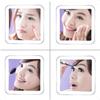 JiBen Square Flexible Gooseneck LED Lighted 10X Magnifying Makeup Mirror Power Locking Suction Cup Bright Diffused Light 360 De