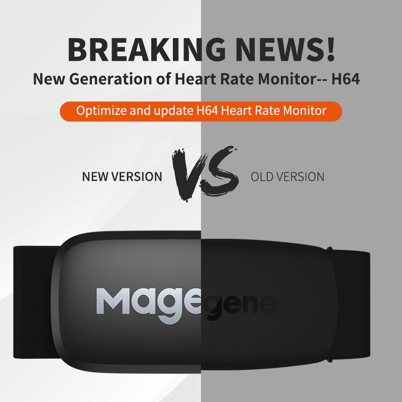 Magene H64 Heart Rate Monitor Mover Bluetooth ANT Sensor With Chest Strap Computer Bike Wahoo Garmin BT Sports