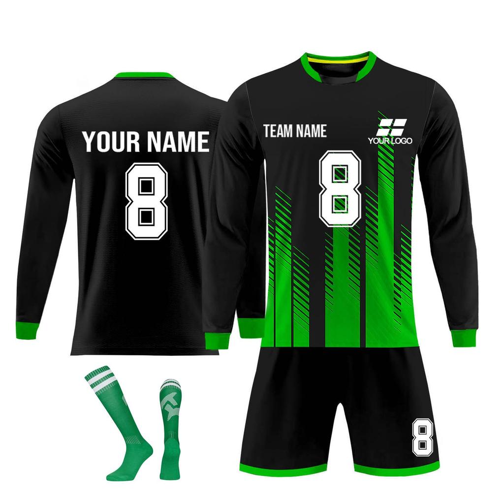 Kit de camisas personalizadas masculinas meninas com número de nome camisas de futebol personalizadas para meninos terno de treinamento
