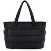 Damen Bubble Tote Bag Baumwolle Gepolstert Damen Quilting Puffy Handtasche Schulter Shopper Einfarbig Henkeltasche Vielseitige Alltagstaschen