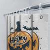 Halloween Pumpkin Shower Curtain Halloween-Themed Bathroom Decor Happy Halloween Waterproof Curtains For Home Decoration