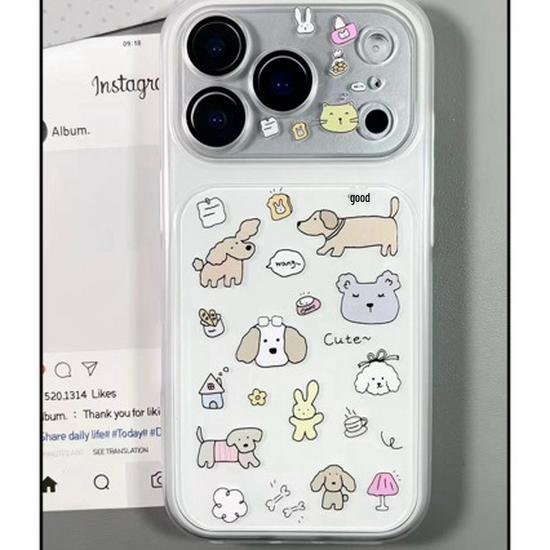 

Cartoon Dog iPhone 17 Pro Max Case with Lens Film iPhone 14 Pro