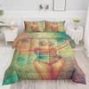 Sexy Woman 2Pcs Soft Breathable Duvet Cover Set, 3D Printed Bedding Set, Womanduvet Cover Pillowcases For Girl Boy Gift Single