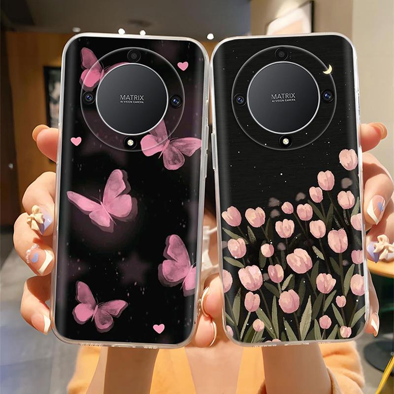 Case For Honor X9a Case Honor X9b Magic5 Magic6 Magic 5 6 Lite Transparent Soft Silicone TPU Funda Protective Back Cover Casing
