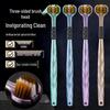 3D Three-sided Toothbrush: Soft Bristles for Gum Care, Adult Deep Cleaning, Couple and Family Pack.