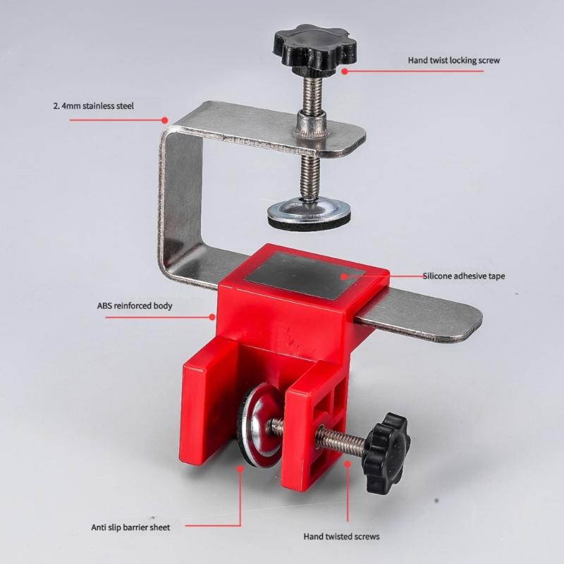 Stainless Steel Drawer Panel Clamp Woodworking Jig Steel Drawer Panel Clips Drawer Front Installation Clamp