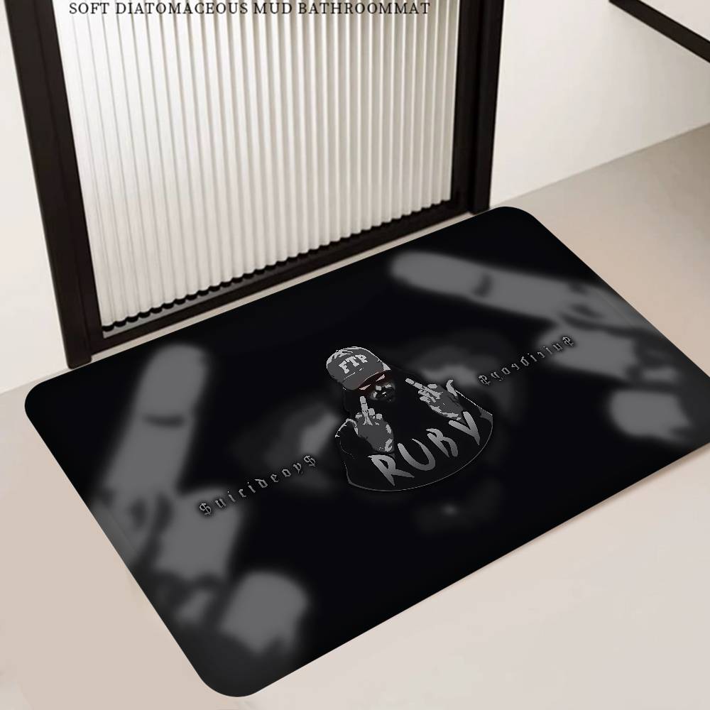 Hip Hop Suicideboys Fashion Hallway Carpet Washable Non-Slip Living Room Sofa Chairs Area Mat Kitchen Doormat Area Rug
