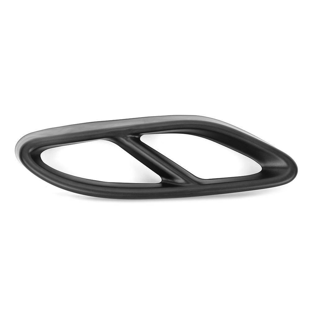 2 st Rostfritt Stål Bakre Avgasrör Ventilationsskydd Trim Passar för Mercedes Benz C-Klass