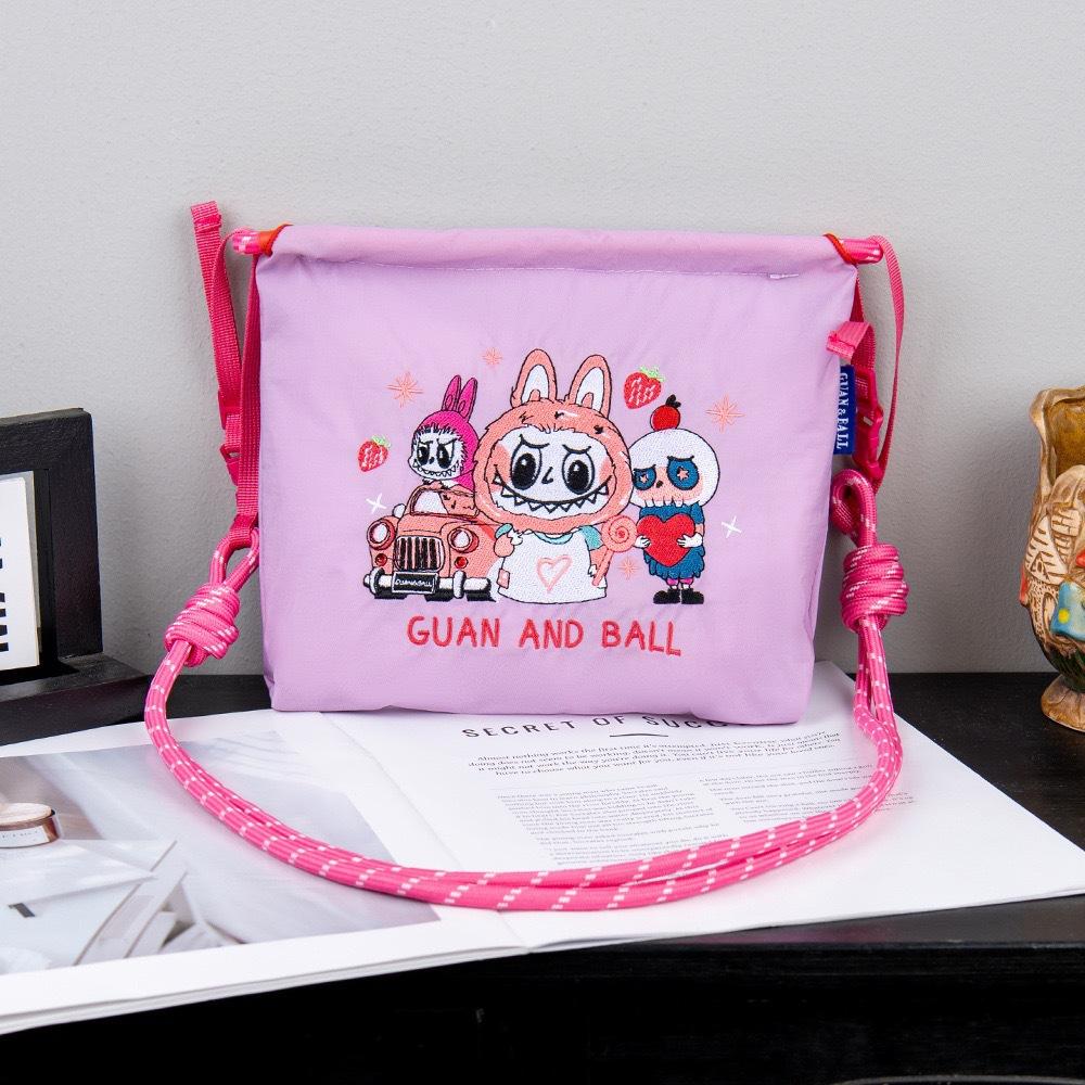 

LABUBU high-value embroidery shopping small bag fashionable crossbody shoulder bag KTB
