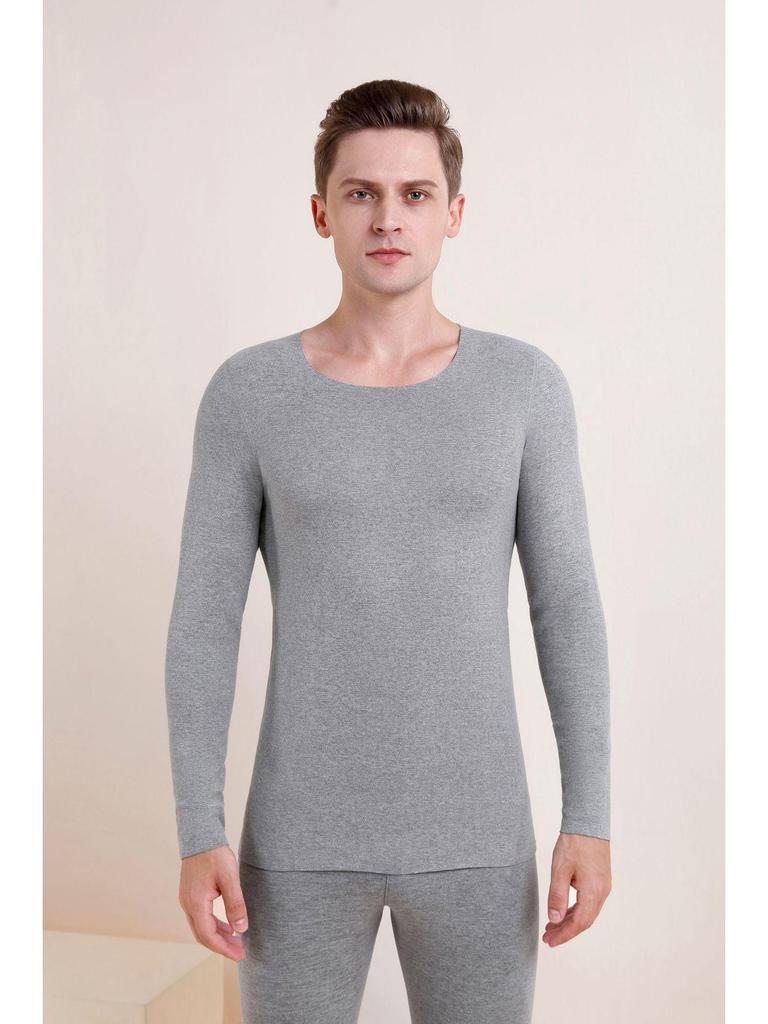 Men's Thickened Wool Silk Thermal Underwear Set for Autumn and Winter