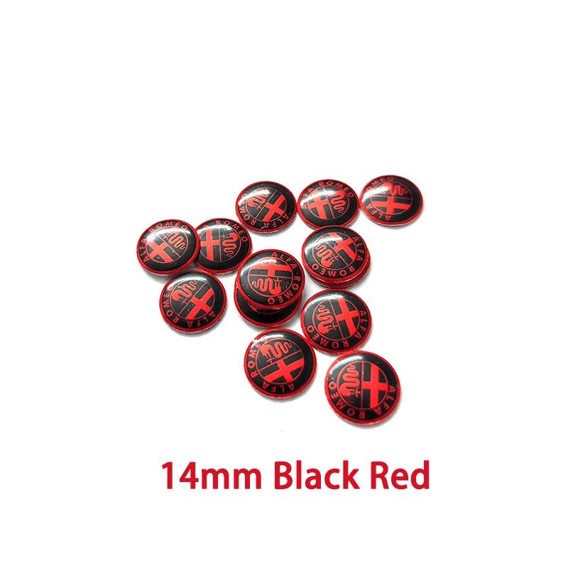 Car Stickers For Alfa Romeo 50 Pcs 14mm Car Remote Shell Button Fob Key Logo Sticker Badge Emblem Decal Symbol Labeling For Alfa