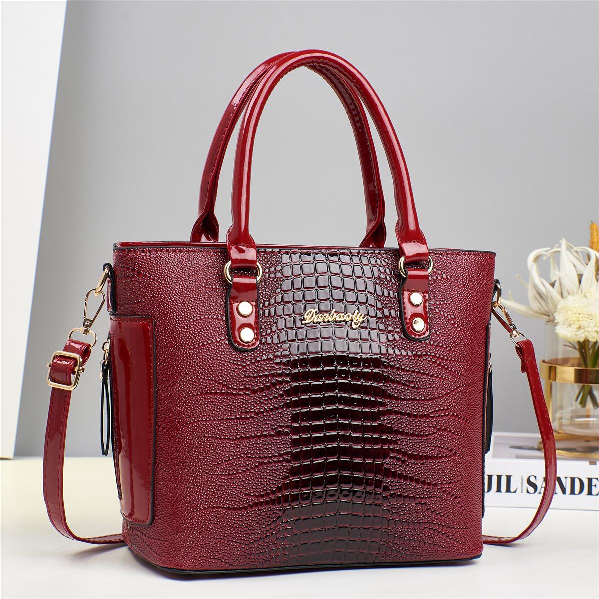 

Роскошные женские модные сумки-тоут, кожаные сумки, наплечные сумки большой емкости, изысканные женские портативные сумки через плечо, кошельки