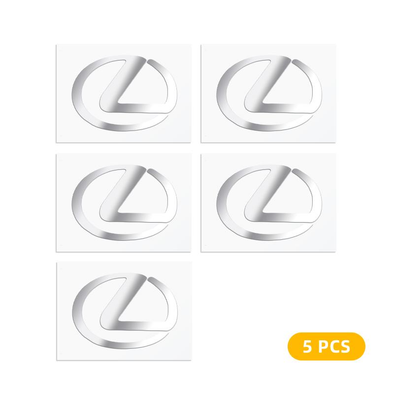 GEFF2 2/5/10pcs Car 3D Metal Stickers Auto Logo Decals Styling For Lexus F SPORT IS250 IS200 CT200h GS300 LS430 RX450h LX570 IS300