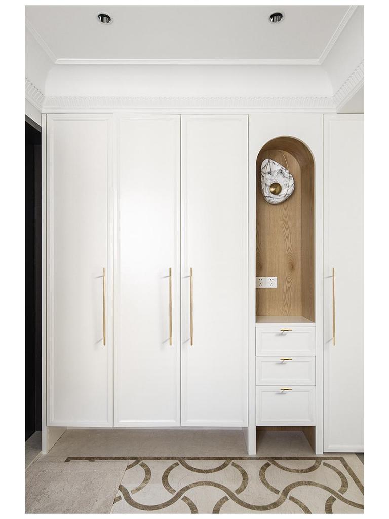 American Style Brass Wardrobe & Cabinet Door Handle - Retro French Copper Design