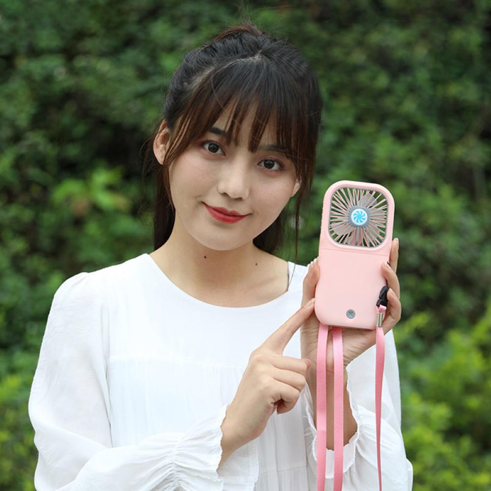 Summmer Fasshion USB Air Portable Rechargeable Hanging Neck Cooling Fan Mini Power Foldable Bank