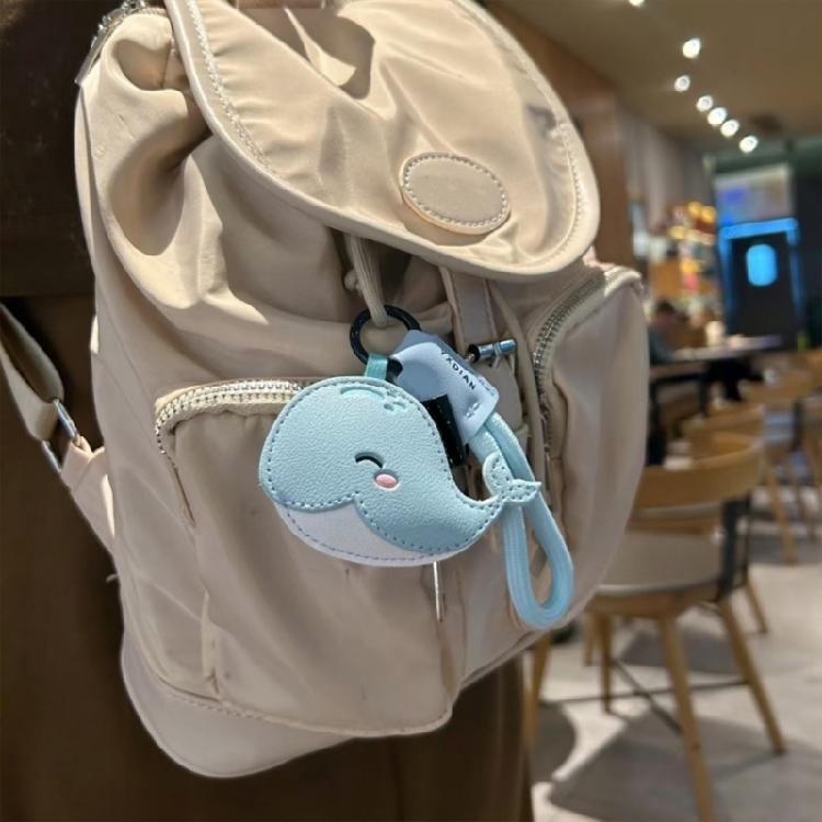 Charming Leather Dolphin Keychain with Whimsical Design Elegant Key Chain Charm for Everyday Use and Special Occasions