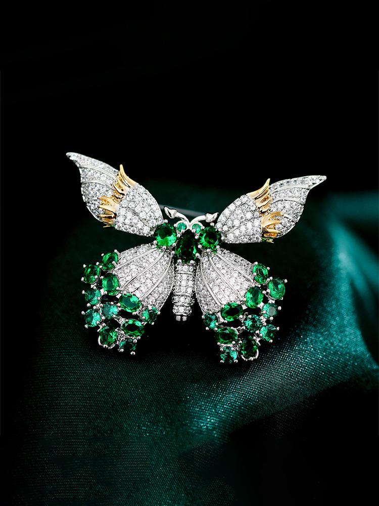 

SUYU Модная и гибкая брошь-бабочка с микро кубическим оксидом циркония, брошь, аксессуар для пальто, костюма, брошь