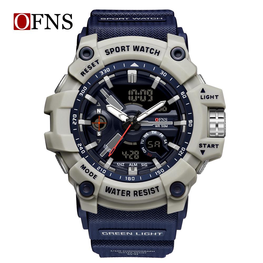 Oufanni Luminous Multifunctional Student Sports Watch - Waterproof with Alarm Clock Function.