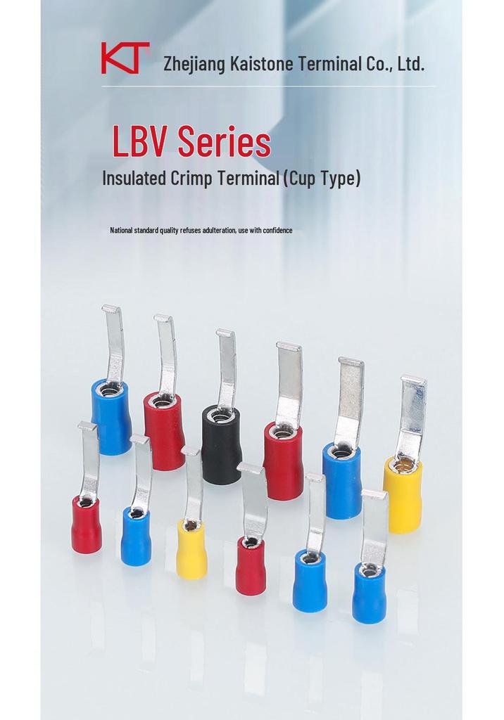 KT KST LBV1.25/2/5.5-3-4.6 Insulated Copper Crimp Terminal