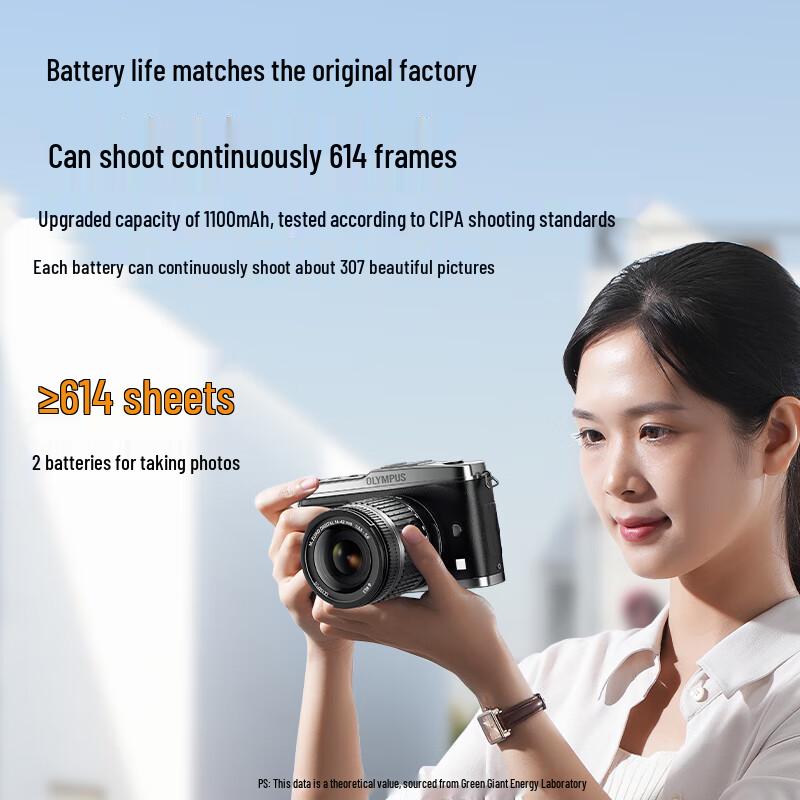LLANO Replacement Camera Battery for Ricoh GR3/GR3X, Olympus LI-90B/TG Series CN plug (adapter included)