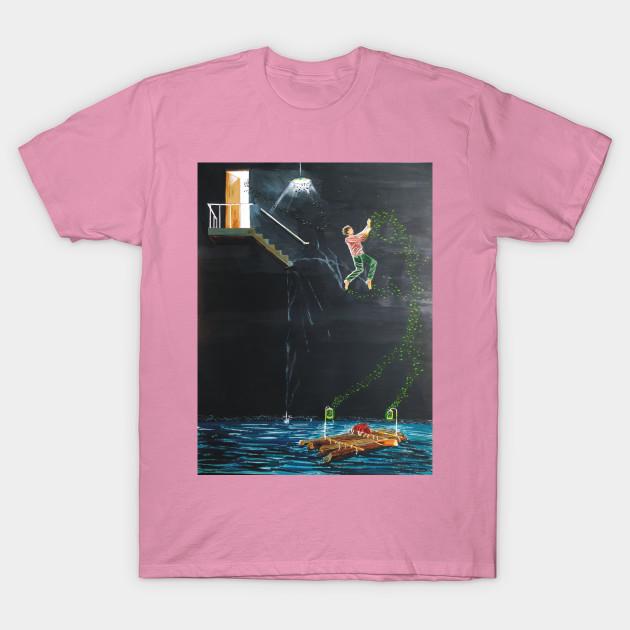 T Shirt Women Jump Into The River Harajuku Print Kawaii Tshirt Summer Short Sleeve Female T-Shirt Top Tee