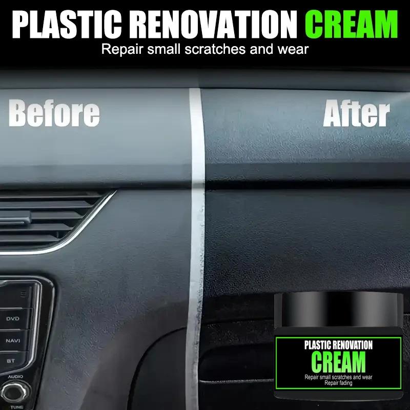 Universal Leather and Plastic Repair Polishing Wax - Automotive Interior Reconditioning Cream for Leather/plastic/rubber Care