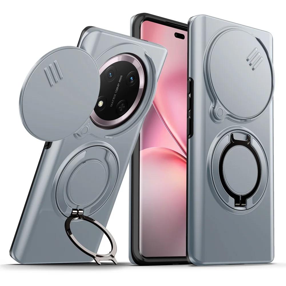 Adjustable Magnetic Stand Holder Case for Honor Magic 8 Lite 7 6 Lite Honor X9D X9C X9B X9A Dual Layer Full Protective Cover