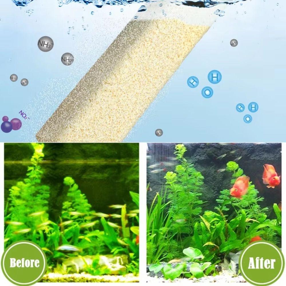 10Pcs/Lot New Quartz Aquarium Filter Nano High-Density 8 Slots Aquarium Filter Medias Biochemical Filter for Fish Tank Pond
