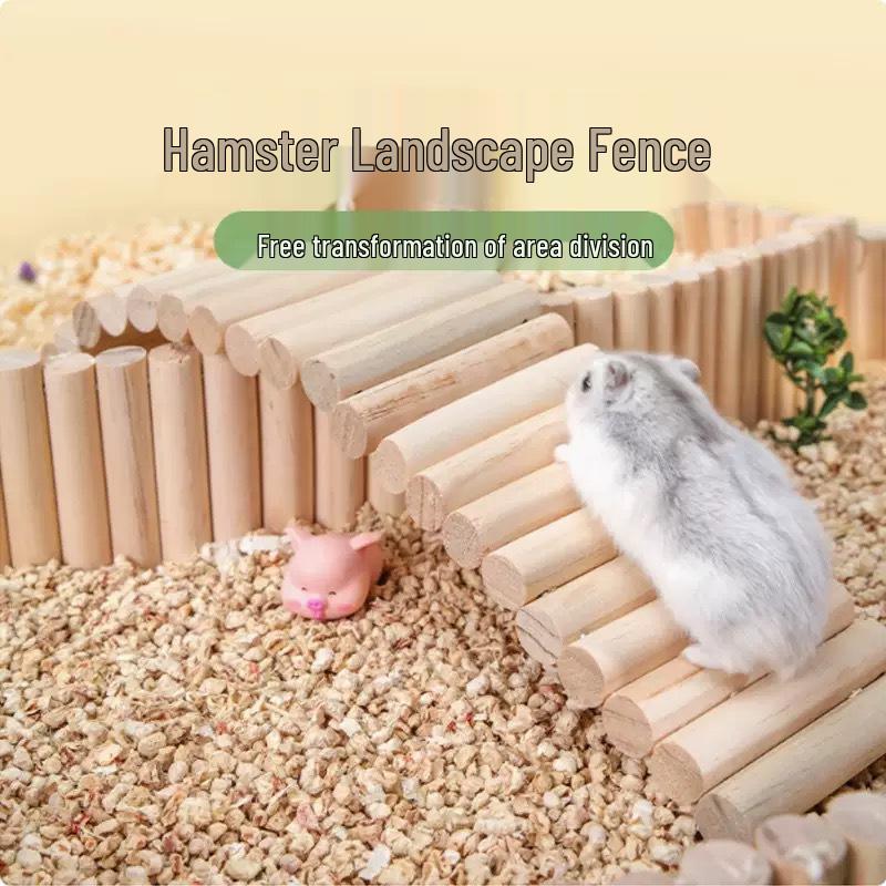 Solid Wood Hamster Arch Climbing Ladder Toy and Hideout