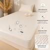 Class A Cotton Waterproof Fitted Sheet Soybean Fiber Antibacterial Quilted Mattress Protector Four Seasons Dust Cover