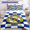 3pcs Custom Name Real Madrid Bedding Set Duvet Cover Closure Includes 1 Duvet Cover & 2 Pillowcases, Soft and Comfortable for All Seasons.