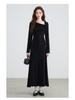 Elegant Women's Autumn & Winter French Dress 2025 - New Christmas & New Year's Red Outfit