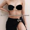 2025 Luxe Gold U-Shaped Bikini for Big Busts - European & American Sexy High-End Swimwear