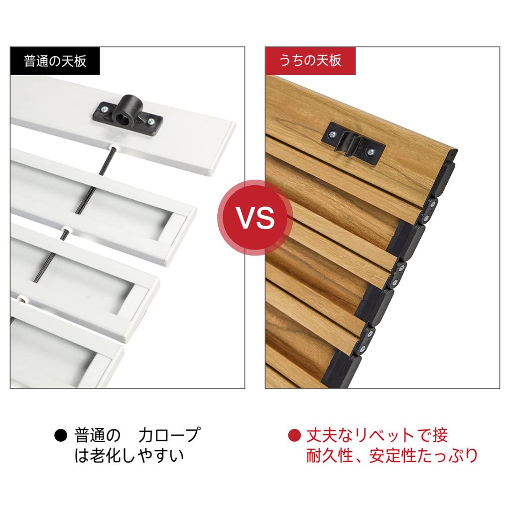 TIMBER RIDGE Outdoor Table Folding Telework Weight Load Capacity 45kg Aluminum Roll Table Camping BBQ Storage Bag Included Compact Home Work Wood