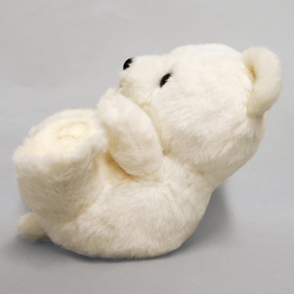 Sanei Boeki Original Kyunkoro Polar Bear Plush Toy, W10 x D12 x H12cm, Animal