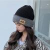 Crochet Knitted Beanie Solid Color Knitted Stacking Hat Harajuku Winter Cold Hat  Autumn